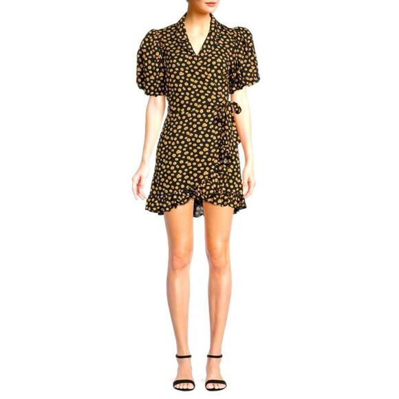 NWT We Wore What Daisy Wrap Dress XS - Picture 3 of 10